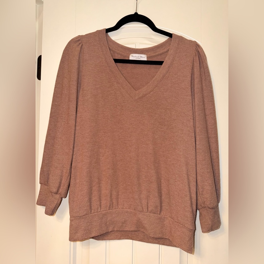 Michael Stars Los Angeles v-neck sweatshirt size Medium